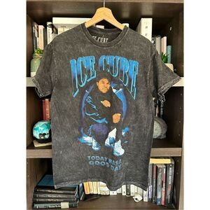 🐿️ NWOT Ice Cube Today Was A Good Day Mineral Wash Black Graphic Tee Unisex Med